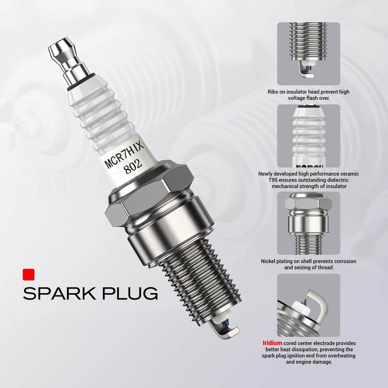 1-4 pcs Origina Good AN Iridiu - Motorcycle Spark Plug review and price