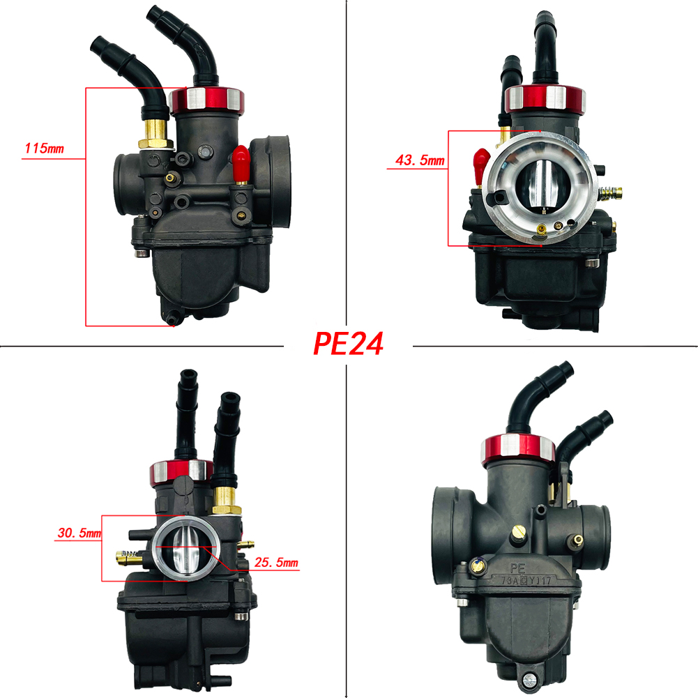 Black Red Dash Pe24 Pe26 Pe28  - Motorcycle Carburetor review and price